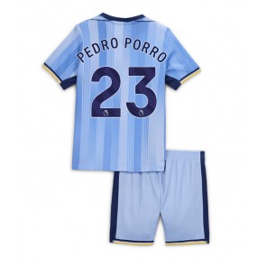 Billiga Tottenham Hotspur Pedro Porro #23 Bortatröja Barn 2024-25 Kortärmad (+ Korta byxor)